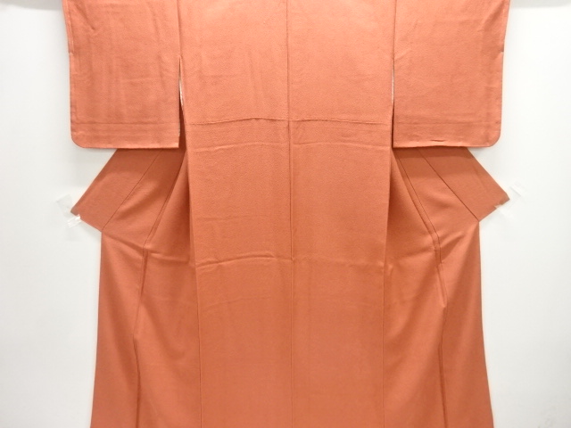 未使用品　紗綾型模様織り出し色無地着物